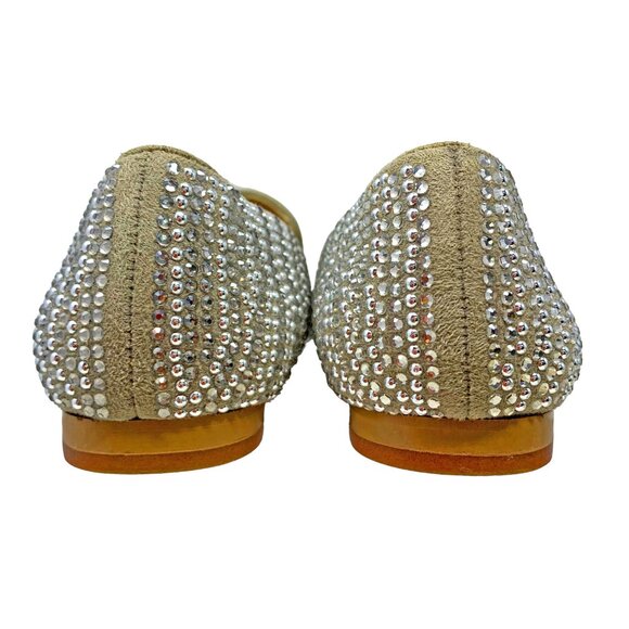 Steve Madden Concord‎ Gray Rhinestone Slip On Glam Flats - Picture 7 of 11